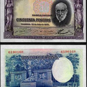 Billete Banco de España – Madrid 0050 pesetas 1935 EBC
