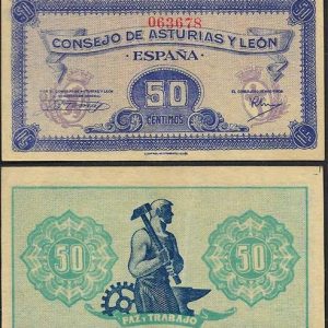Billete Consejo Municipal Alcañiz 25 Cent. 1937 S/C