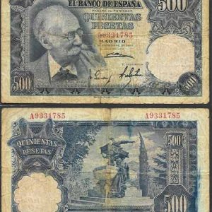 Billete Estado Español 0500 pesetas Madrid 1951 BC