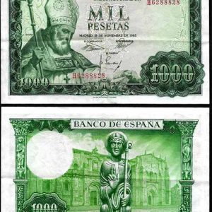 Billete Estado Español 1000 pesetas Madrid 1965 MBC
