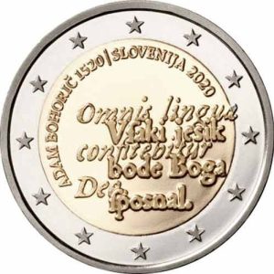 Moneda 2 euros de Eslovenia 2020 Adam Bohoric