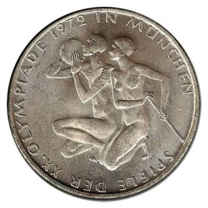 Moneda Alemania 010 Marcos. 1972 Atletas (D). S/C-