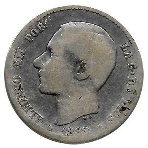 Moneda Alfonso XII 01 Peseta 1882 *–.–.BC