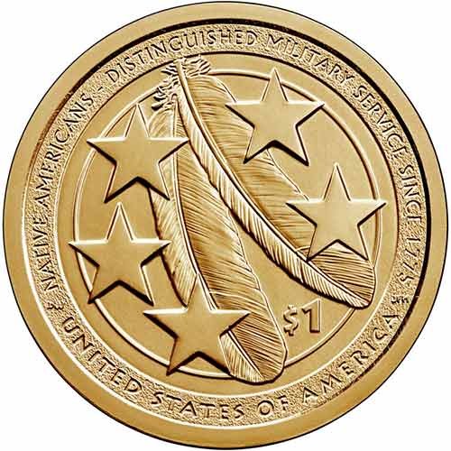 Moneda EE.UU. 1 dolar 2021 S/C. Sacagawea - Ejército - D