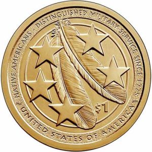 Moneda EE.UU. 1 dolar 2021 S/C. Sacagawea – Ejército – P