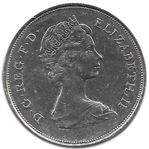 Moneda Gran Bretaña 005 New Pence 1975 MBC