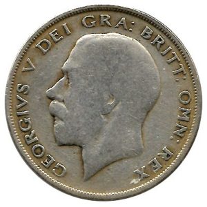 Moneda Gran Bretaña 1/2 CORONA 1921 BC
