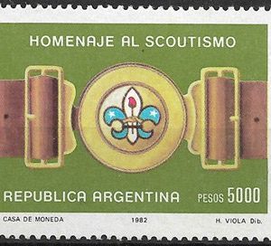 Sello Boy Scout Argentina 1304 (**) 1982