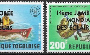 Sello Boy Scout Togo A 270/71 (**) 1975