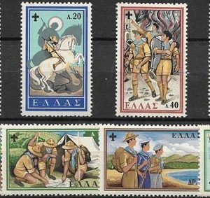 Sello Boy Scout Grecia 705/12 (**) 1960