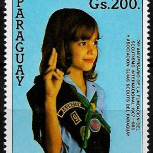 Sello Boy Scout Paraguay A949 (**) 1984