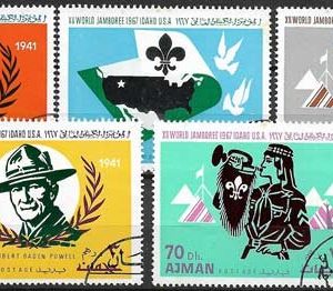 Sello Boy Scout Ajman de HB79 (o) 1967