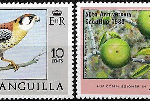 Sello Boy Scout Anguilla 348/49 (**) 1980