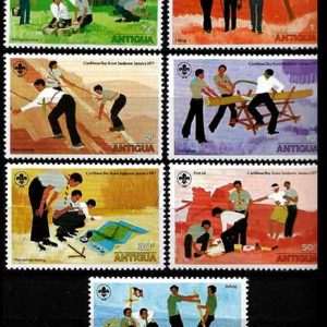 Sello Boy Scout Antigua 0455/61 (**) 1977