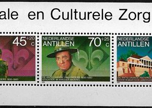 Sello Boy Scout Antillas Holandesas HB 17 (**) 1981