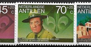 Sello Boy Scout Antillas Holandesas 637/39 (**) 1981