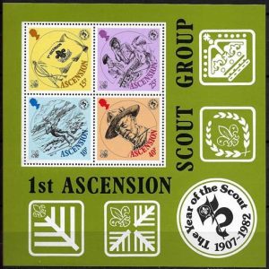 Sello Boy Scout Ascension HB 13 (**) 1982