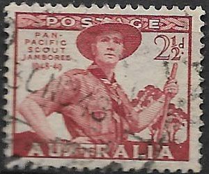 Sello Boy Scout Australia 0163 (o) 1948