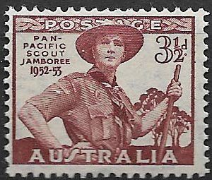 Sello Boy Scout Australia 0189 (**) 1952