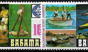 Sello Boy Scout Bahamas 0408/09 (**) 1977