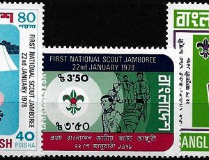 Sello Boy Scout Bangladesh 0107/09 (**) 1978