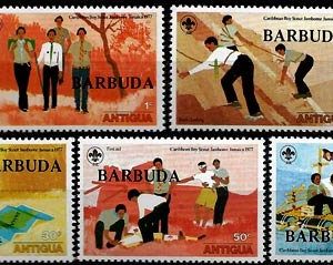 Sello Boy Scout Antigua y Barbuda 0313/19 (**) 1977