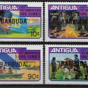 Sello Boy Scout Antigua y Barbuda 0570/73 (**) 1981