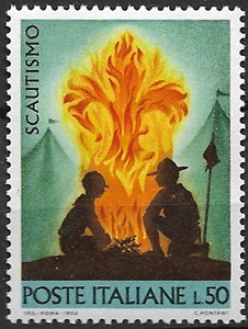 Sello Boy Scout Italia 1012 (**) 1968