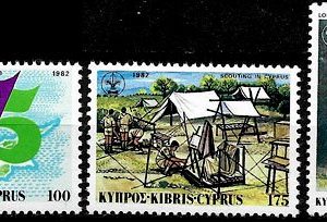 Sello Boy Scout Chipre 0567/69 (**) 1982