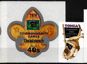 Sello Boy Scout Tonga A0144/48 (**) 1974