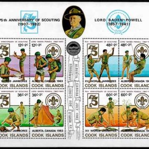 Sello Boy Scout Cook HB 133 (**) 1983