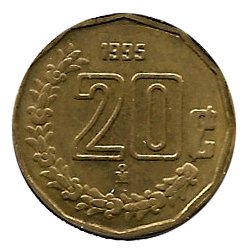 Moneda México 0,20 centavos 1994.MBC