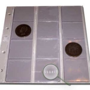 Paquete Hojas para monedas «NUMIS» 12 depart. BBB (10 Unid.)