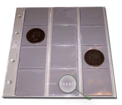 Paquete Hojas para monedas "NUMIS" 12 depart. BBB (10 Unid.)