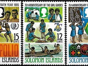 Sello Boy Scout Salomon 0538/42 (**) 1985