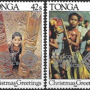 Sello Boy Scout Tonga 0650/51 (**) 1987