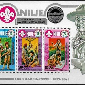 Sello Boy Scout Niue HB 063 B (**) 1983