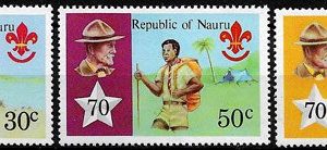 Sello Boy Scout Nauru 0181/83 (**) 1978