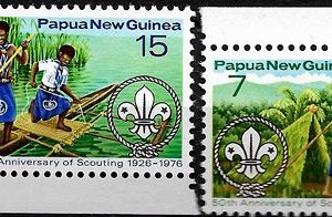 Sello Boy Scout Papua Nueva Guinea 309/10 (**) 1976