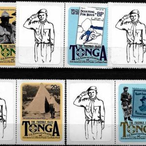 Sello Boy Scout Tonga 0497/01 (**) 1982