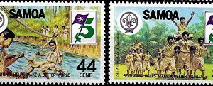 Sello Boy Scout Samoa 0529/12 (**) 1982