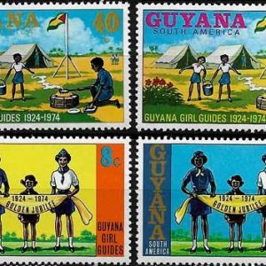 Sello Boy Scout Guyana 445/48 (**) 1974