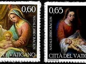 Serie sellos Vaticano 1535-36. Navidad (carné)