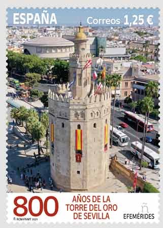 33. Sello 800 Aniversario Torre del Oro