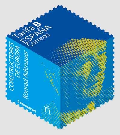34. Sello Constructores de Europa