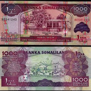 Billete Somalilandia 01000 Shillings 2011 SC