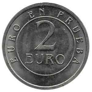 Jetón o Ficha 2 Euros en Prueba