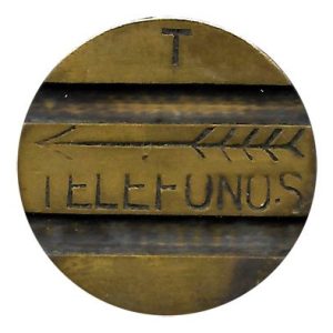 Jetón o Ficha Telefonos. España – T – Flecha