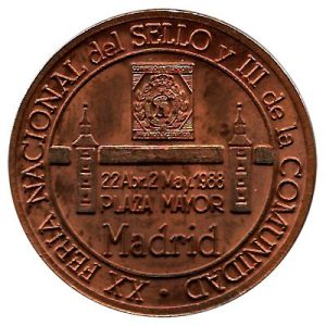 Medalla Feria Sello Madrid 1988
