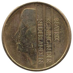 Moneda Holanda 5 Gulden 1988 MBC